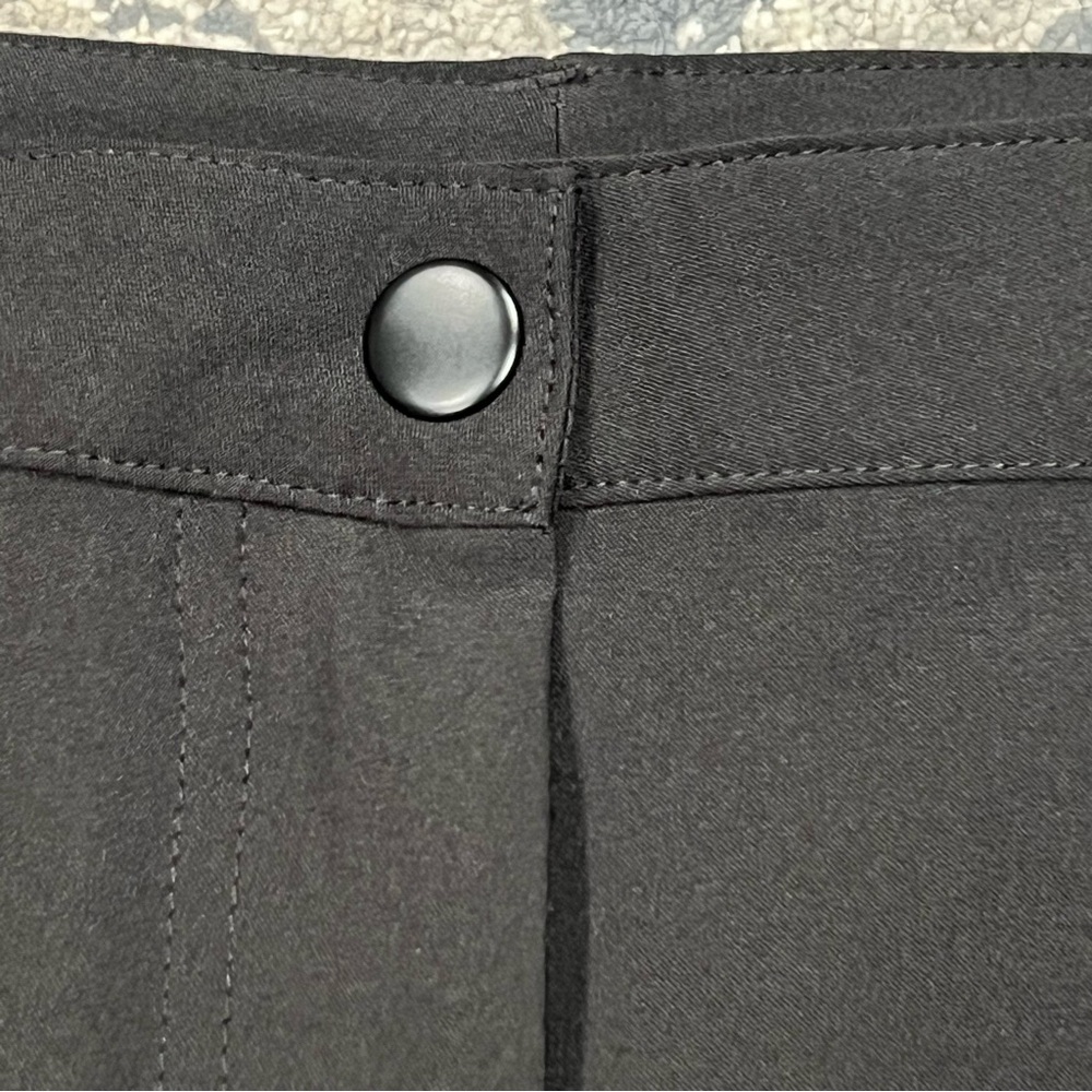 Slazenger Women’s Golf Pants Black Gorpcore Snap Button Casual Trouser Sz 12 - Picture 3 of 9